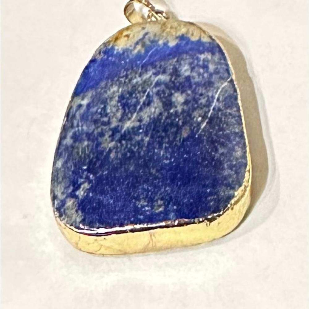 I large double sided lapis pendant